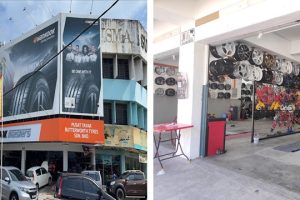 Kedai tayar di Butterworth, Malaysia