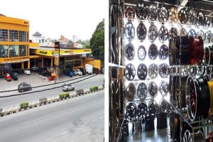 Kedai tayar di Daerah Batu Pahat, Malaysia