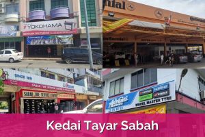 Kedai tayar di Data Kakus, Malaysia