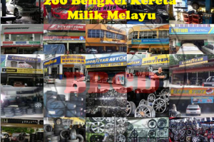 Kedai tayar di Kampong Dungun, Malaysia