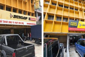 Kedai tayar di Kuala Besut, Malaysia